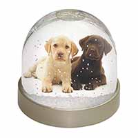 Labrador Puppy Dogs Snow Globe Photo Waterball