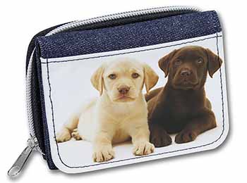 Labrador Puppy Dogs Unisex Denim Purse Wallet