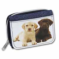 Labrador Puppy Dogs Unisex Denim Purse Wallet