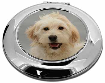 Labradoodle Dog Make-Up Round Compact Mirror