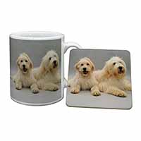 Labradoodle Dog Mug and Coaster Set