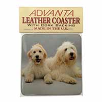 Labradoodle Dog Single Leather Photo Coaster