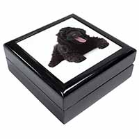 Black Labradoodle Dog Keepsake/Jewellery Box