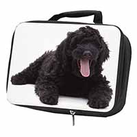 Black Labradoodle Dog Black Insulated School Lunch Box/Picnic Bag