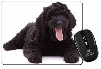 Black Labradoodle Dog Computer Mouse Mat