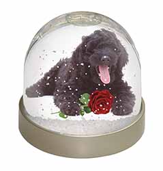 9.2 x 9.2 x 8 cm Advanta Group Border Collie Dog Snow Dome Globe Waterball Gift Multi-Colour