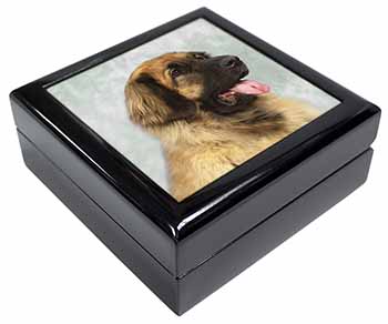 Blonde Leonberger Dog Keepsake/Jewellery Box