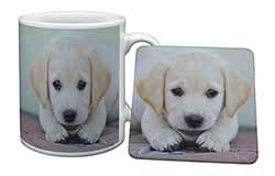 Labrador Puppy Mug and Coaster Set