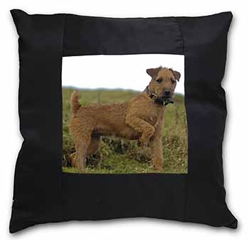 Lakeland Terrier Dog Black Satin Feel Scatter Cushion
