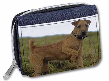 Lakeland Terrier Dog Unisex Denim Purse Wallet