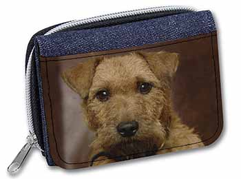 Lakeland Terrier Dog Unisex Denim Purse Wallet