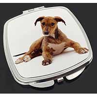 Lurcher Dog Make-Up Compact Mirror