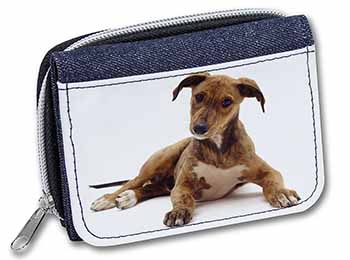 Lurcher Dog Unisex Denim Purse Wallet