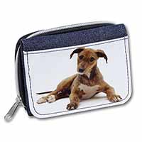 Lurcher Dog Unisex Denim Purse Wallet