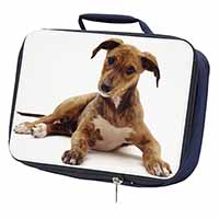 Lurcher Dog Navy Insulated School Lunch Box/Picnic Bag