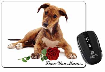 Lurcher with Rose 