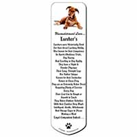 Lurcher Dog-With Love Bookmark, Book mark, Printed full colour