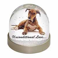 Lurcher Dog-With Love Snow Globe Photo Waterball