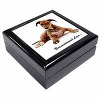 Lurcher Dog-With Love Keepsake/Jewellery Box