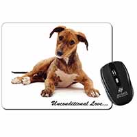 Lurcher Dog-With Love Computer Mouse Mat