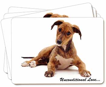 Lurcher Dog-With Love Picture Placemats in Gift Box