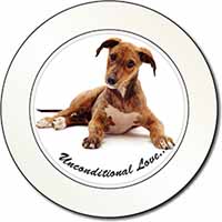 Lurcher Dog-With Love Car or Van Permit Holder/Tax Disc Holder