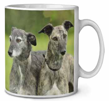 Lurcher Dog Print Ceramic 10oz Coffee Mug/Tea Cup