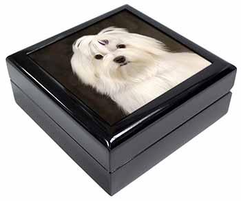 Maltese Dog Keepsake/Jewellery Box