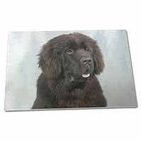 Large Glass Cutting Chopping Board Newfoundland Dog