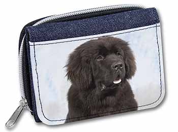 Newfoundland Dog Unisex Denim Purse Wallet