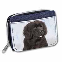 Newfoundland Dog Unisex Denim Purse Wallet