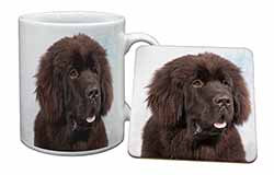 Newfoundland Dog Mug and Coaster Set
