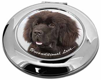 Newfoundland Dog-With Love Make-Up Round Compact Mirror