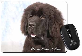 Newfoundland Dog-With Love Computer Mouse Mat