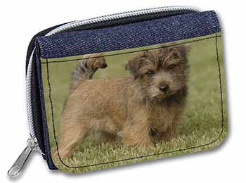 Norfolk Terrier Dog Unisex Denim Purse Wallet