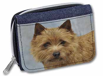 Norfolk-Norwich Terrier Dog Unisex Denim Purse Wallet
