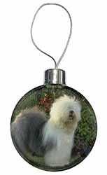 Old English Sheepdog Christmas Bauble