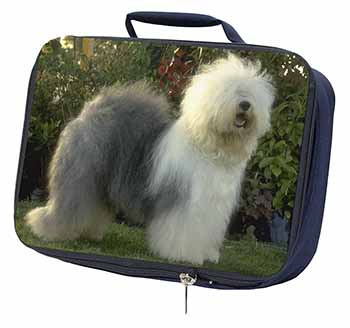 Old English Sheepdog Navy Insulated School Lunch Box/Picnic Bag