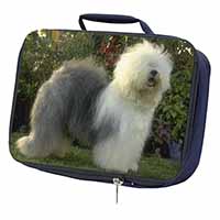 Old English Sheepdog Navy Insulated School Lunch Box/Picnic Bag