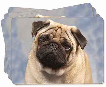 Fawn Pug Dog Picture Placemats in Gift Box