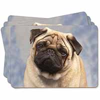Fawn Pug Dog Picture Placemats in Gift Box