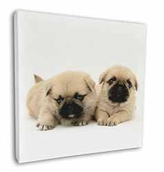 Pugzu Dog Square Canvas 12"x12" Wall Art Picture Print