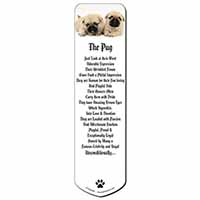 Pugzu Dog Bookmark, Book mark, Printed full colour