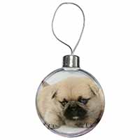 Pugzu Dog Christmas Bauble