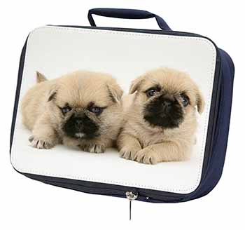 Pugzu Dog Navy Insulated School Lunch Box/Picnic Bag
