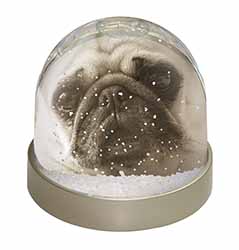 Cute Pug Dog Snow Globe Photo Waterball