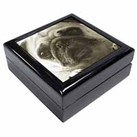 Cute Pug Dog Keepsake/Jewellery Box