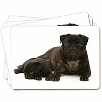 Pug Dog and Puppy Picture Placemats in Gift Box