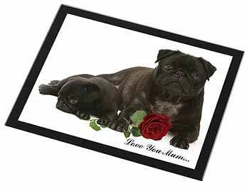 Black Pugs+Rose 