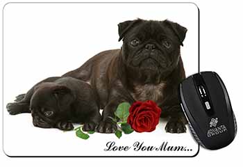 Black Pugs+Rose 